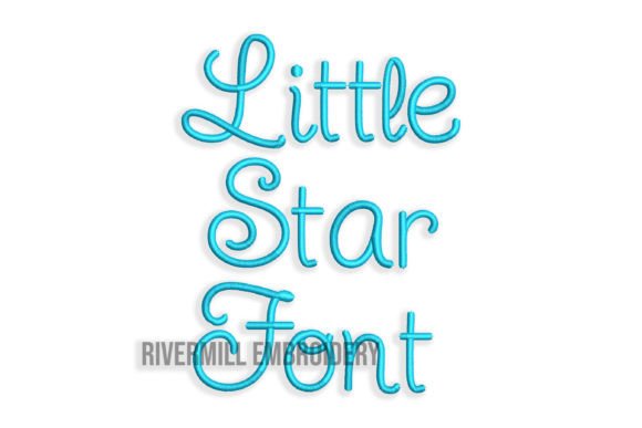 2 Little Star Embroidery Font Review