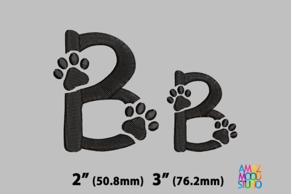 Letter B Paws Monogram Review for Real Projects