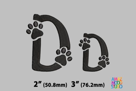 Letter D Paws Monogram Review for Real Projects