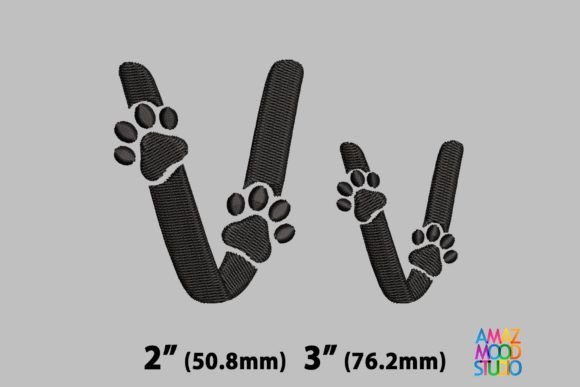 Letter V Paws Monogram Review for Real Projects