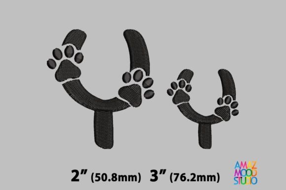 Letter Y Paws Monogram for Holiday Crafting