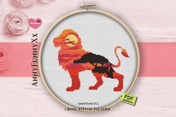 Lion Counted Cross Stitch PDF Pattern Review
