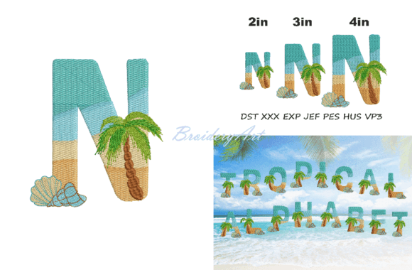 Tropical Font N: A Designer's Review for Boutique Apparel