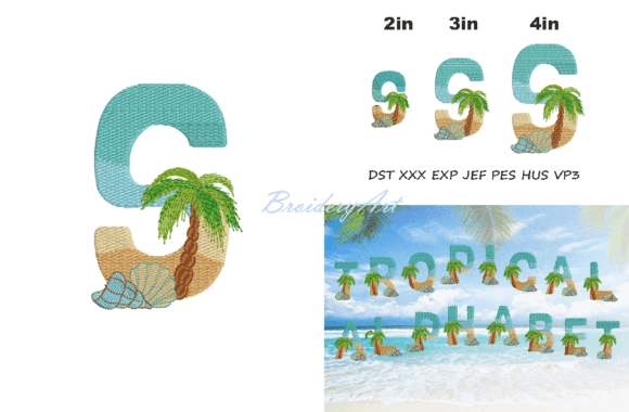 Tropical Font S for Seasonal Holiday Projects